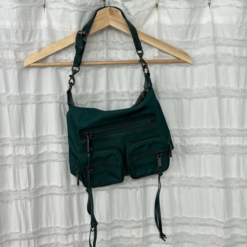 GREEN REBECCA MINKOFF SHOULDER BAG / HANDBAG - Picture 3 of 12